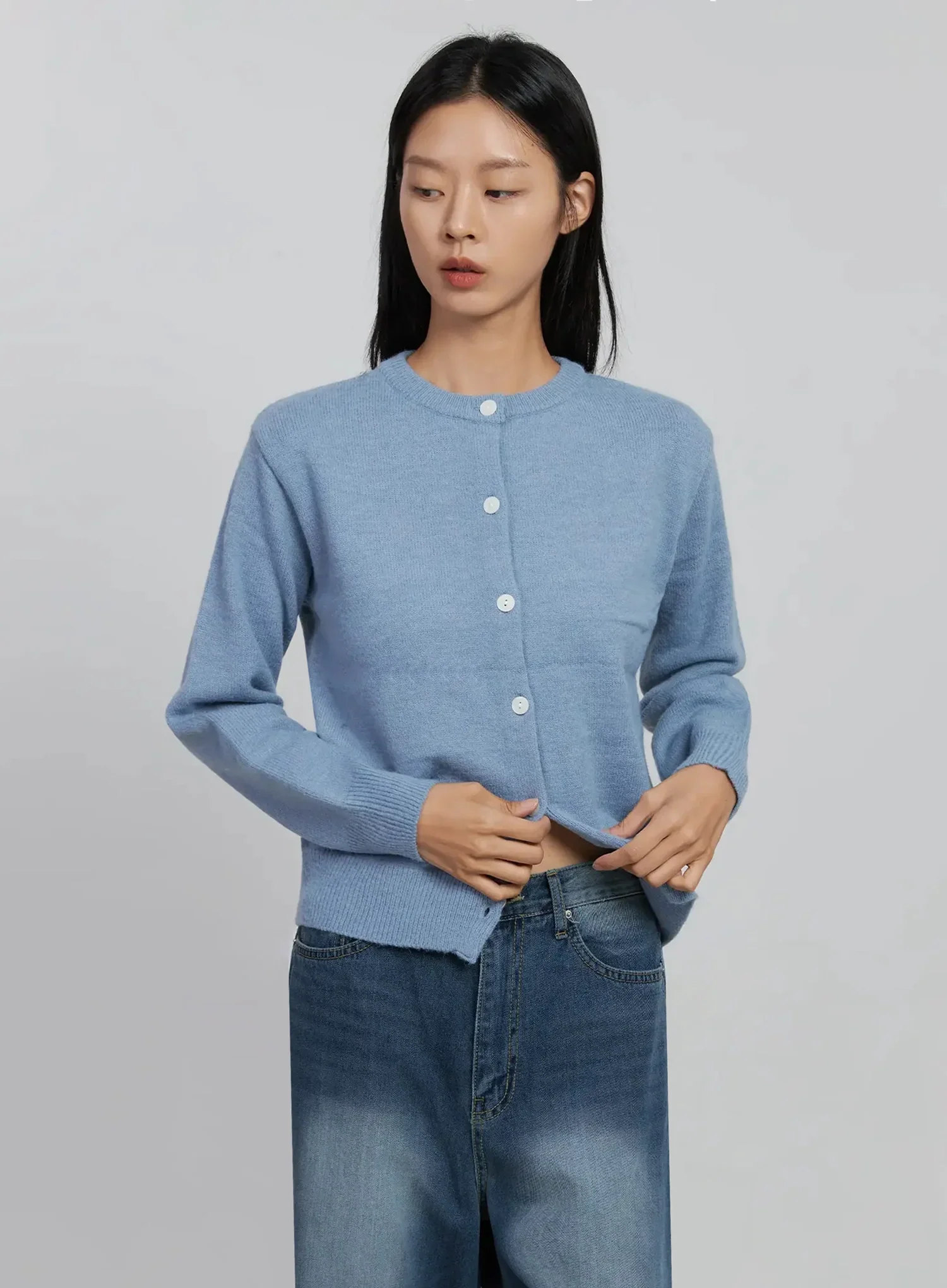 Soft Button-Up Cardigan ID516 - Image 5