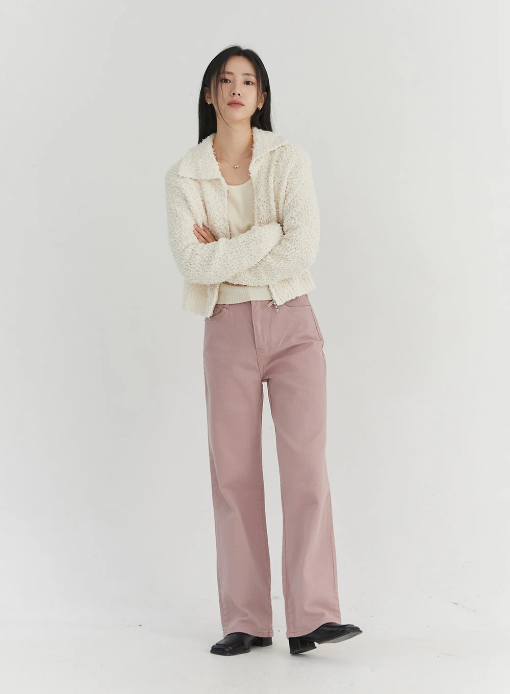 Soft Color Wide Pants ON303 - Image 4