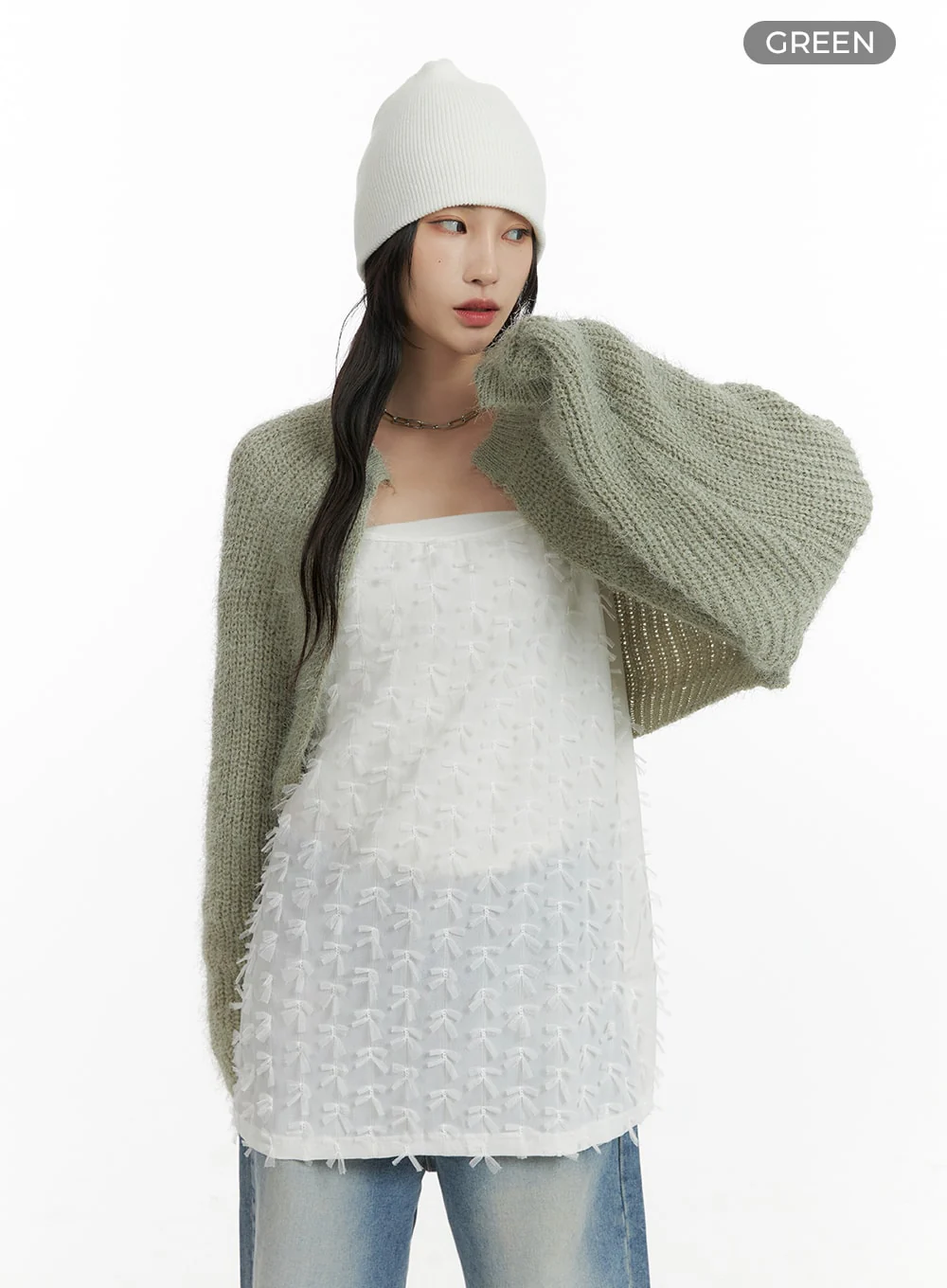 Soft Knit Bolero Sweater CM405 - Image 10