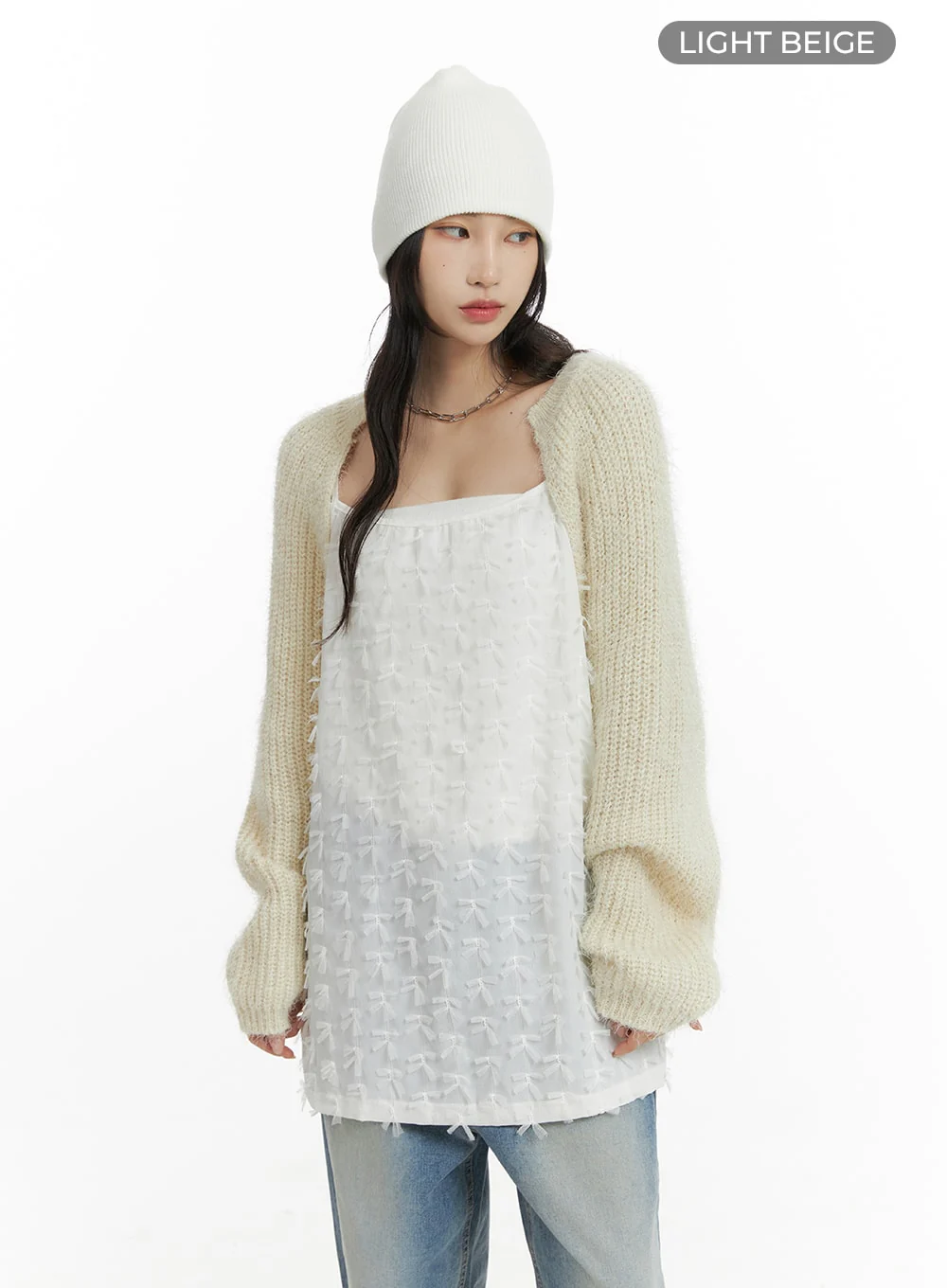 Soft Knit Bolero Sweater CM405 - Image 7