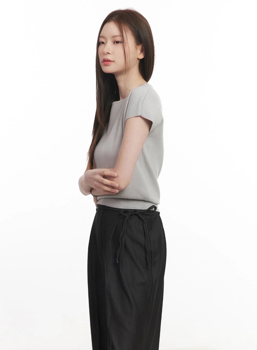 Soft-Touch Short Sleeve Sweater CA502 - Image 5