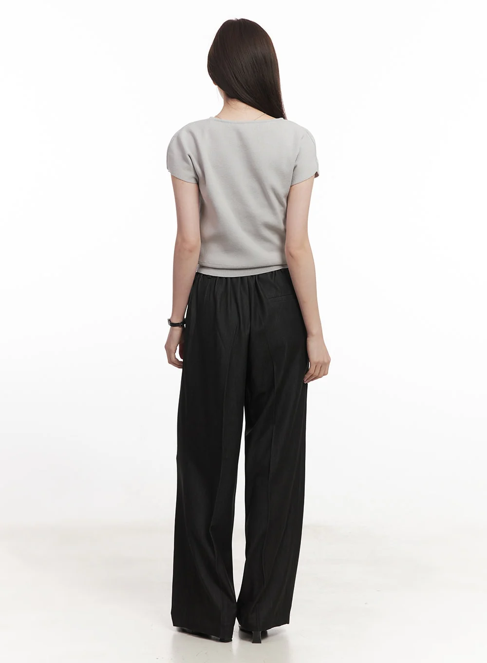 Soft-Touch Short Sleeve Sweater CA502 - Image 8