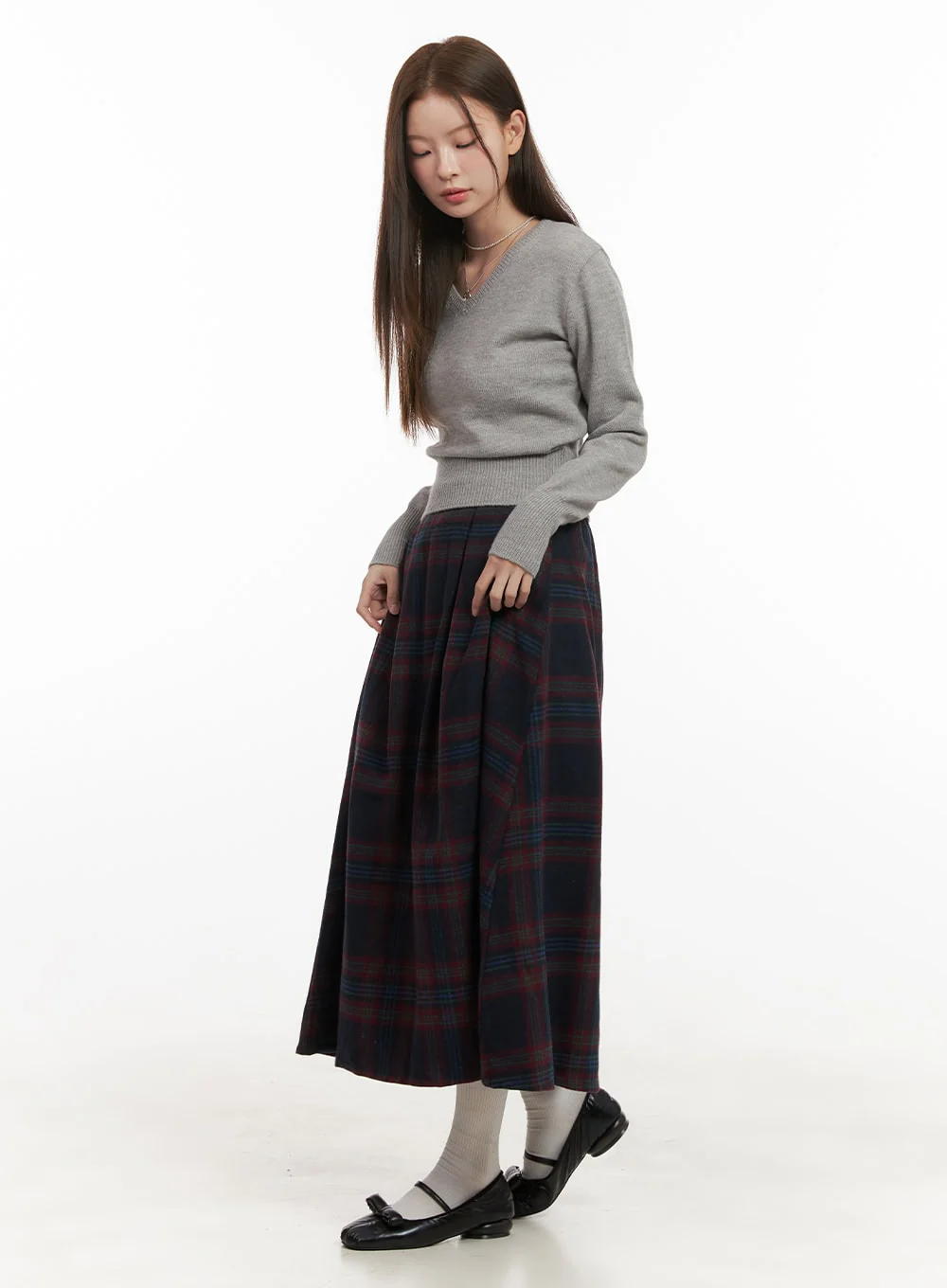 SoftKnit Slim Fit V-Neck Sweater OD418 - Image 3