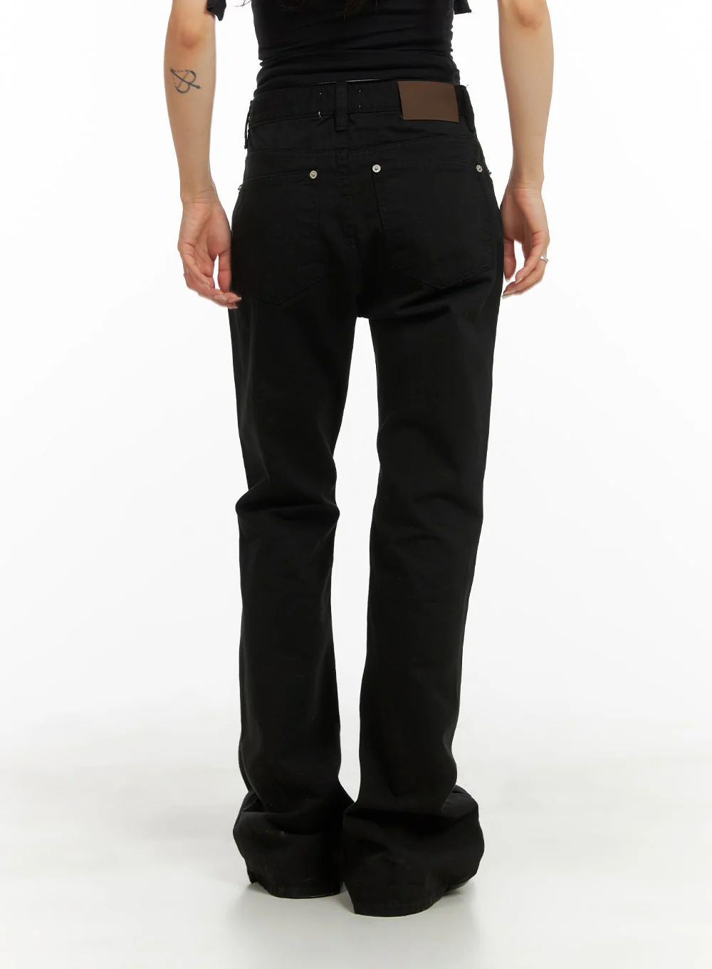 Solid Bootcut Pants CA408 - Image 4