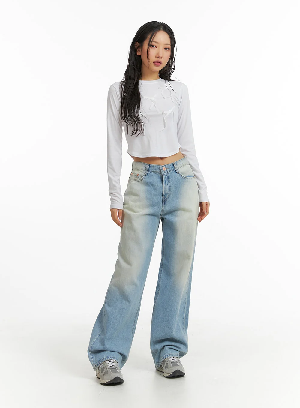 Solid Bowknot Long Sleeve Top CJ425 - Image 4