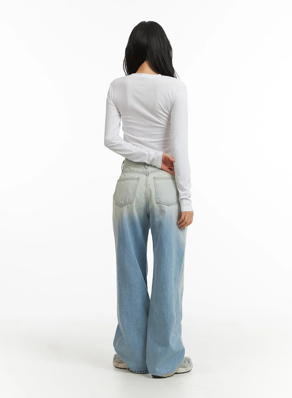 Solid Bowknot Long Sleeve Top CJ425 - Image 5
