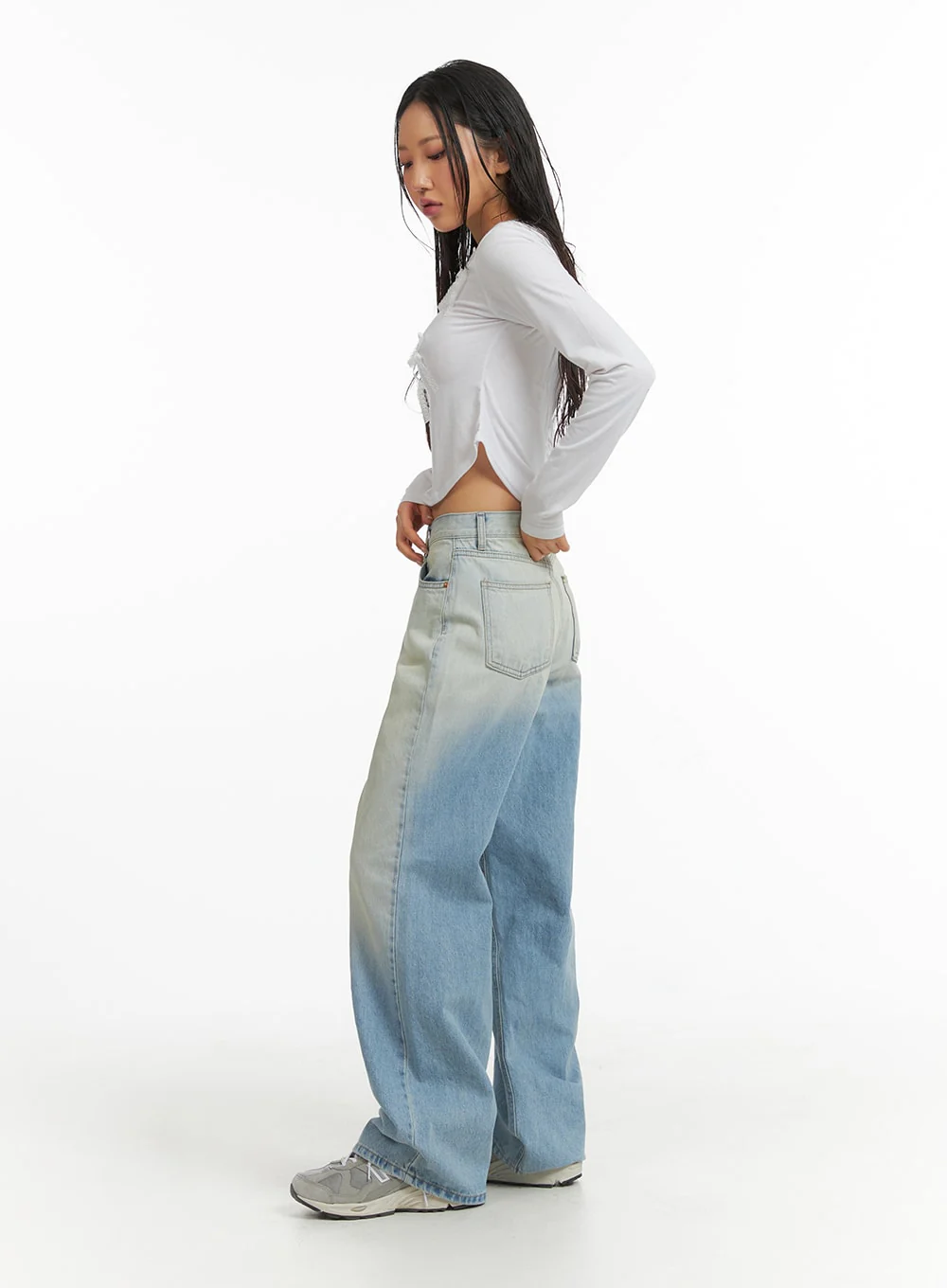 Solid Bowknot Long Sleeve Top CJ425 - Image 7