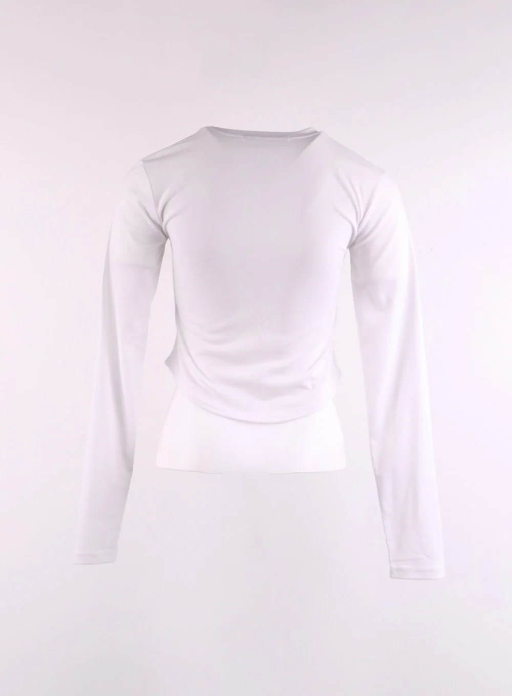Solid Bowknot Long Sleeve Top CJ425 - Image 9