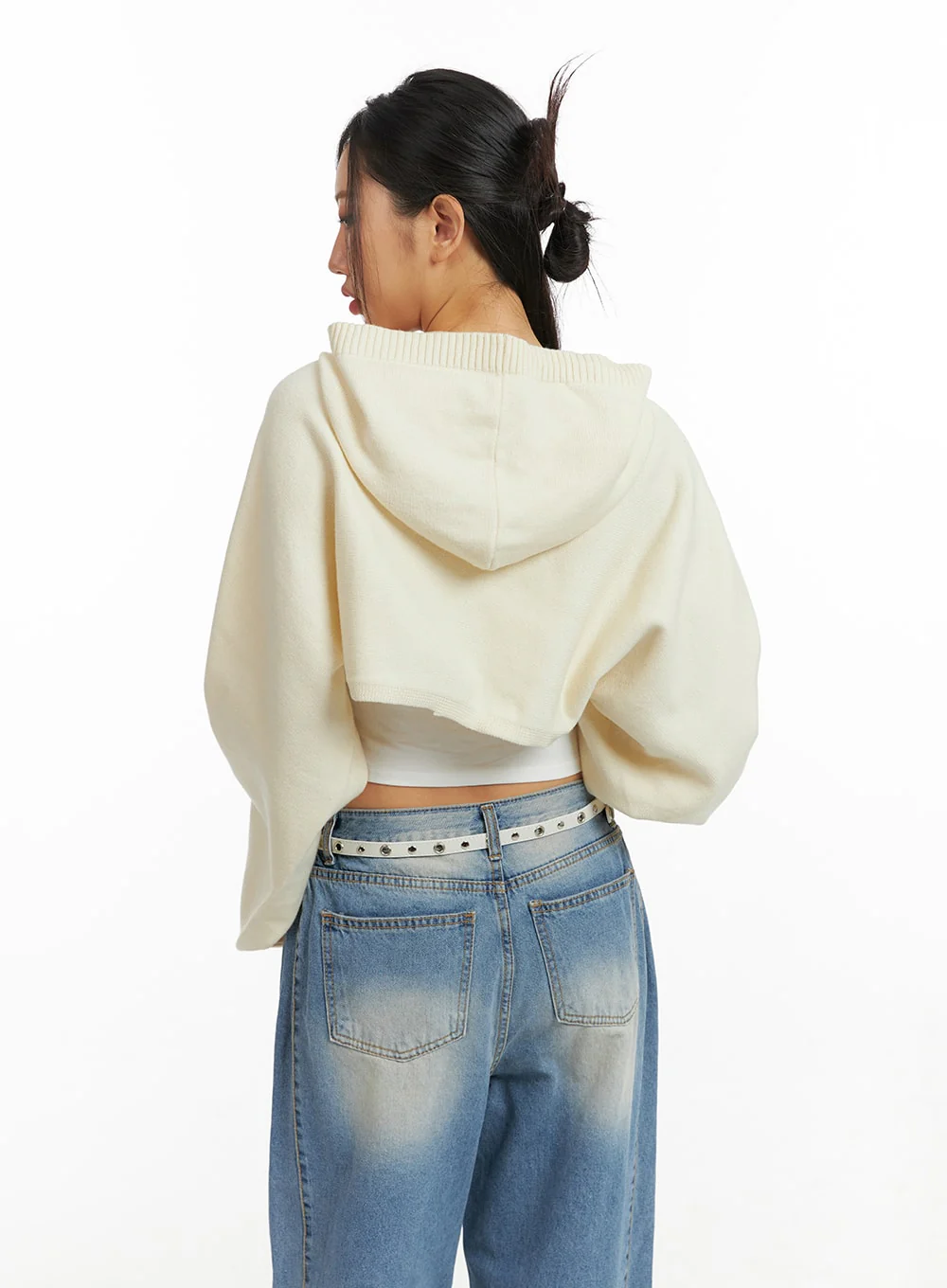 Solid Button Hoodie Cardigan CF426 - Image 6