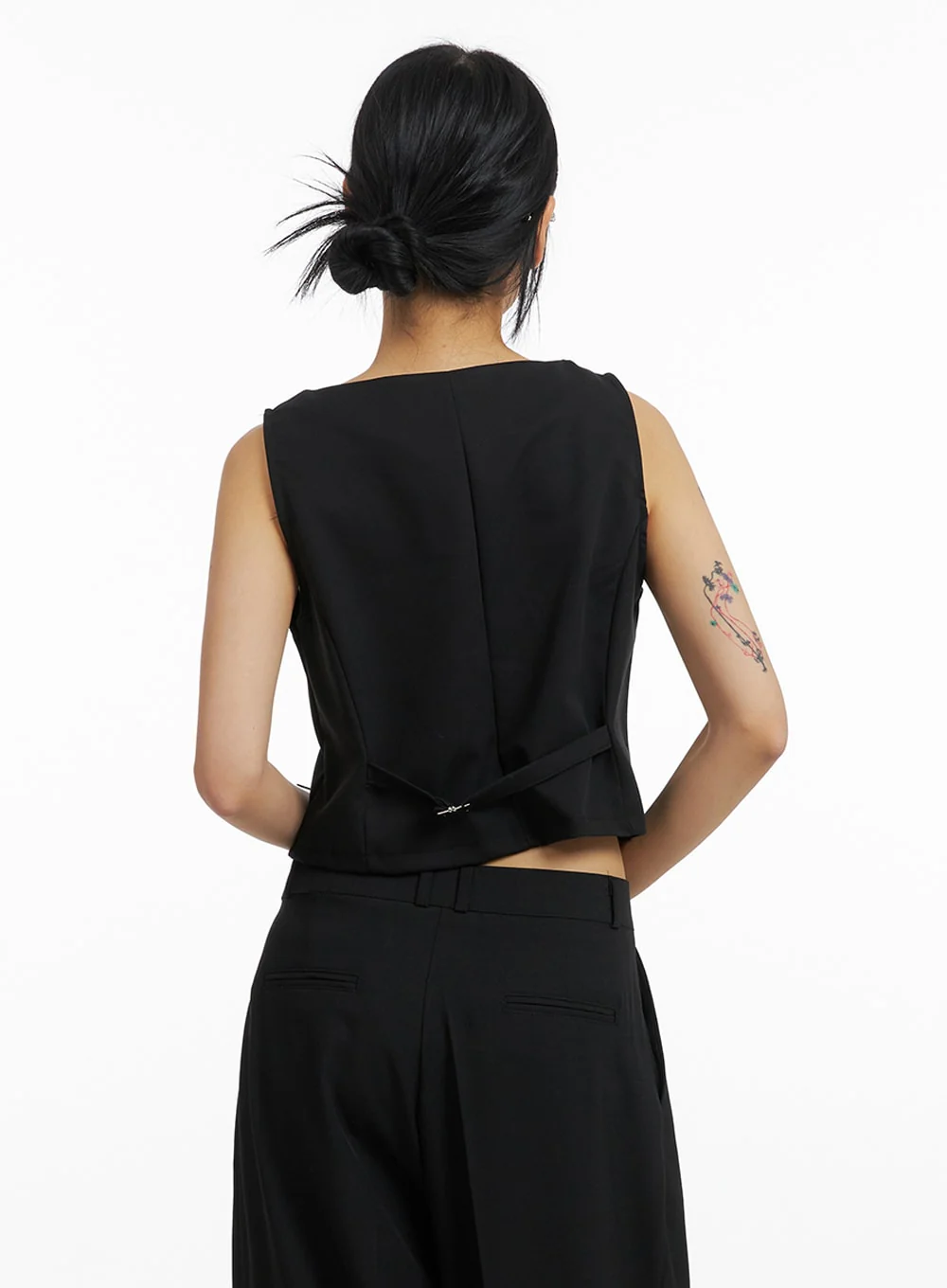 Solid Buttoned Vest IM414 - Image 6