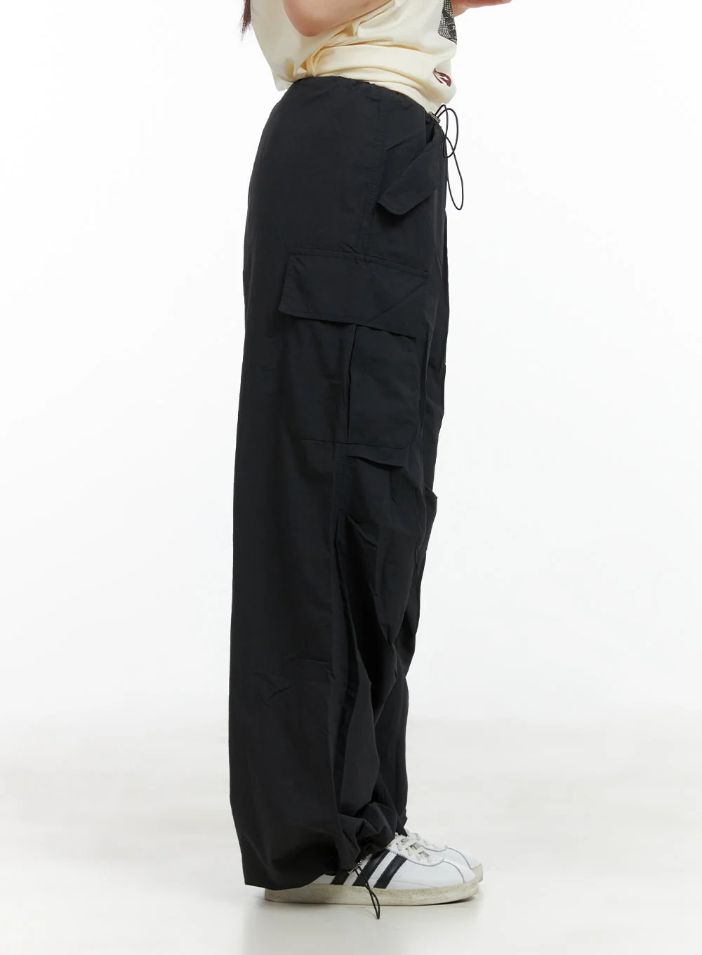Solid Cargo Chic Nylon Pants CL422 - Image 5