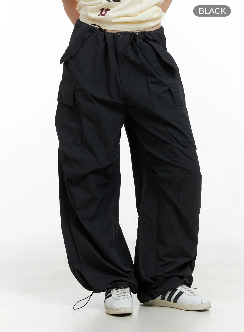 Solid Cargo Chic Nylon Pants CL422 - Image 9