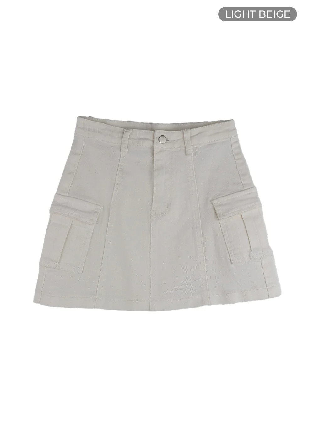Solid Cargo Mini Skirt OM408 - Image 9