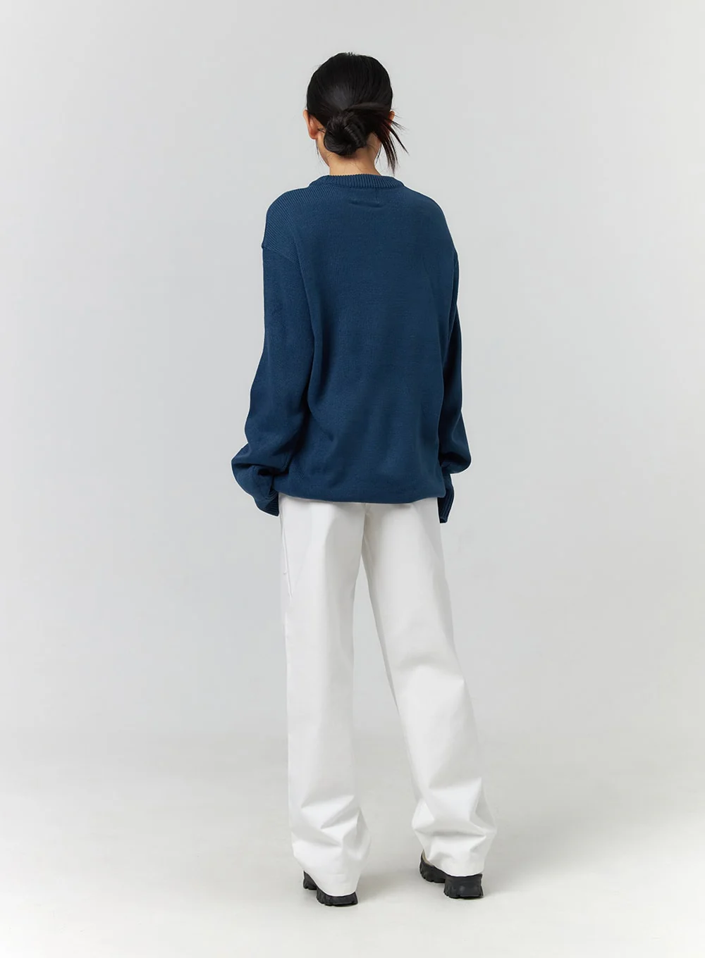 Solid Cotton Straight Pants CF401 - Image 6