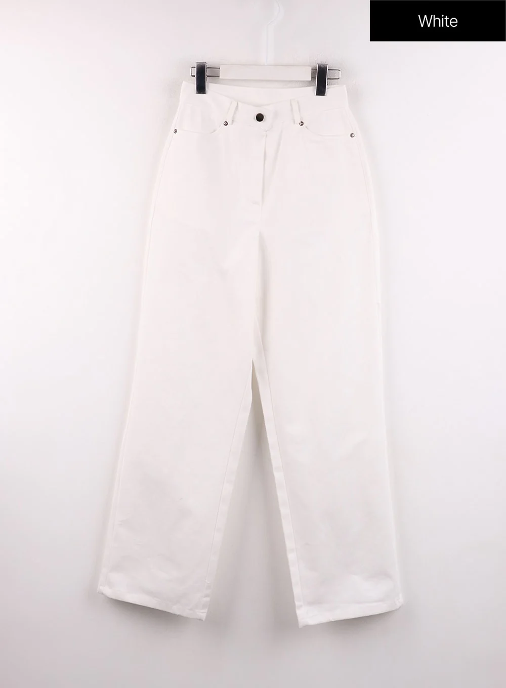 Solid Cotton Straight Pants CF401 - Image 9