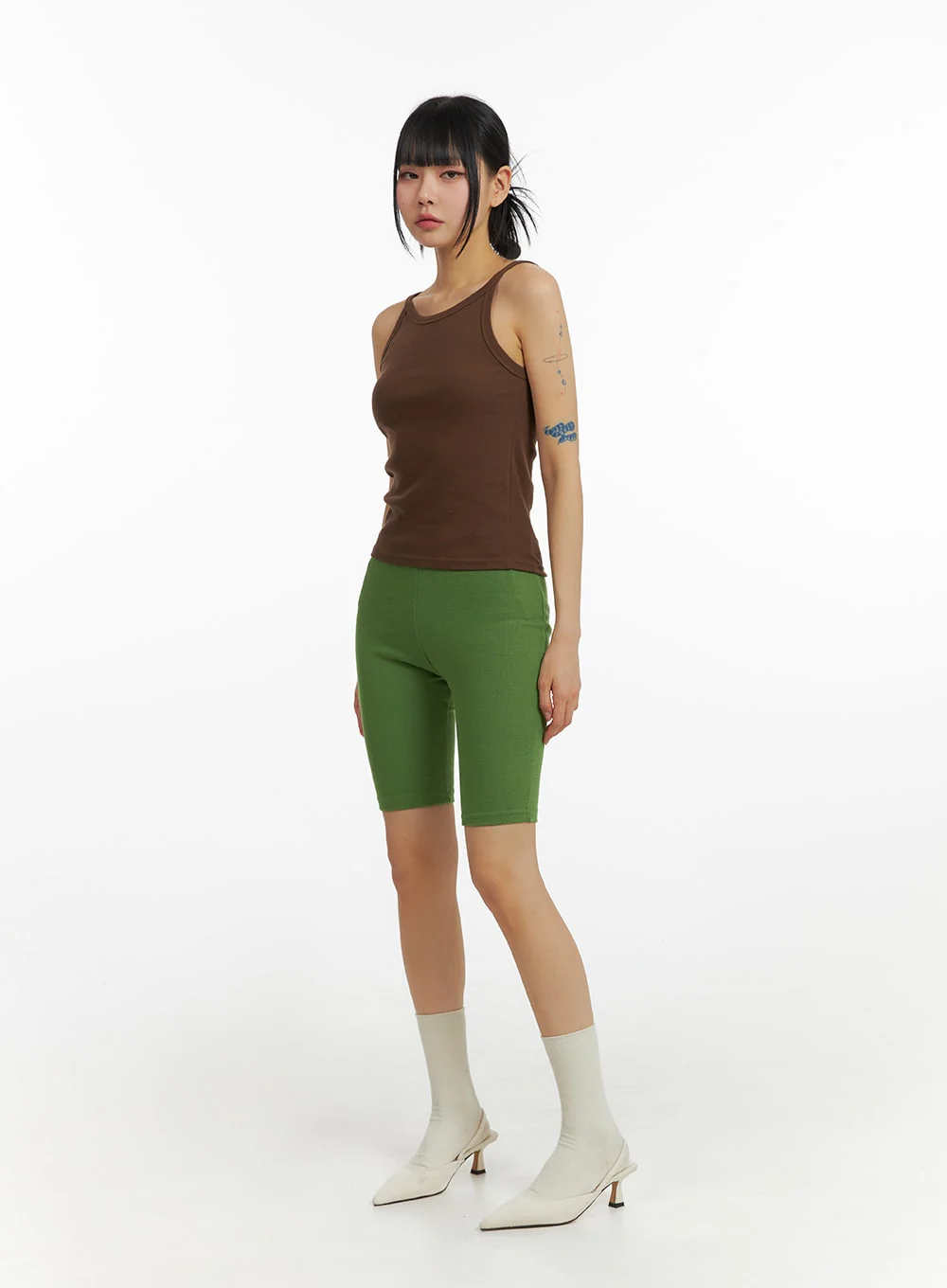 Solid Cotton Tank Top IM414 - Image 3