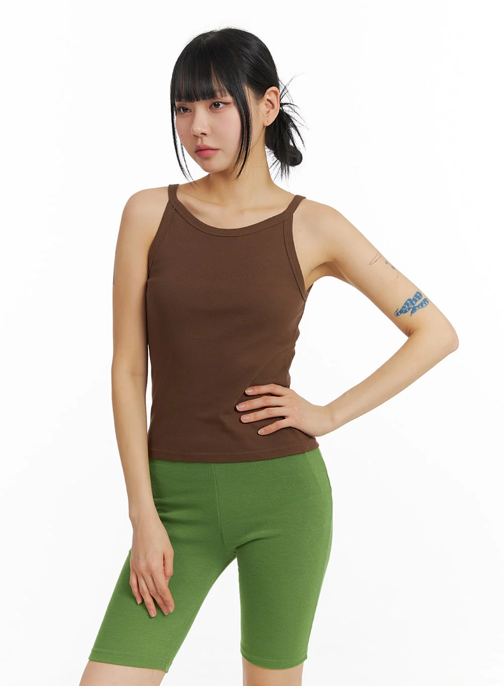 Solid Cotton Tank Top IM414 - Image 4