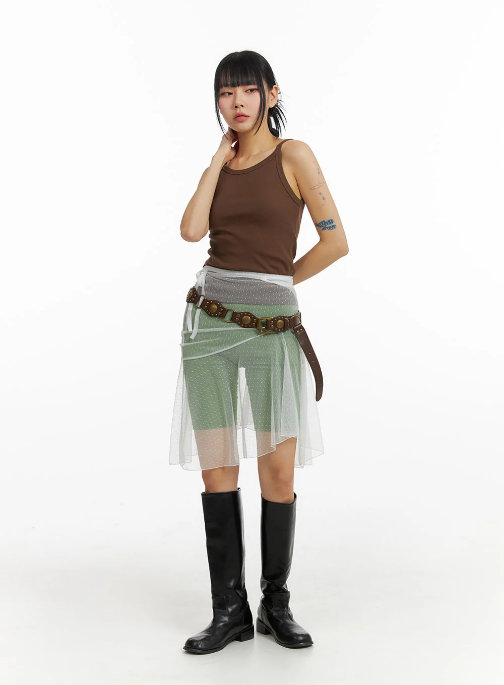 Solid Cotton Tank Top IM414 - Image 8