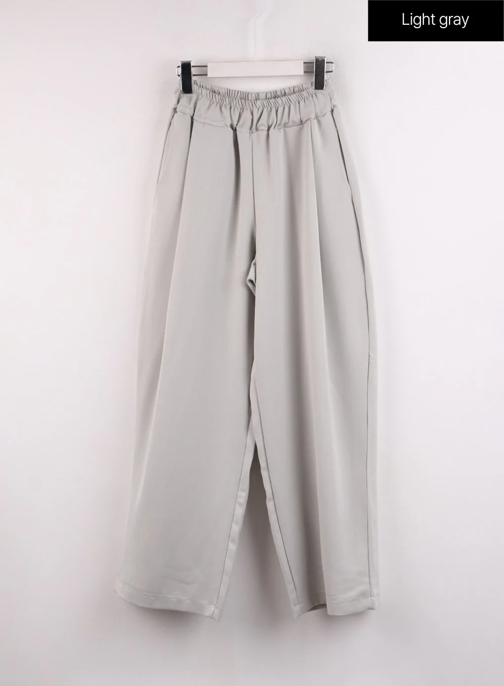 Solid Elastic Waist Trousers IF402 - Image 11