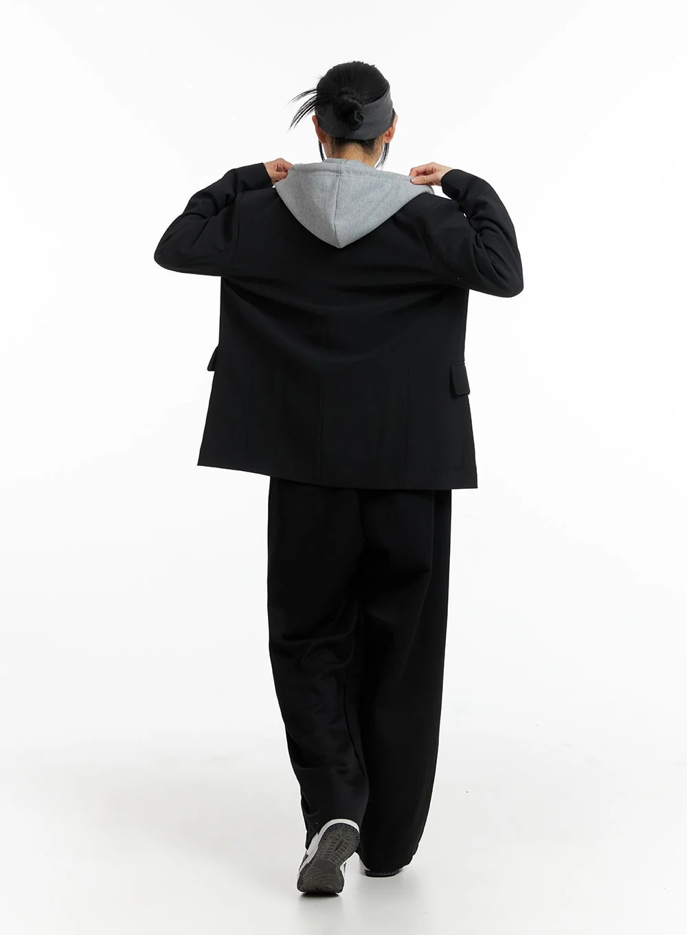 Solid Elastic Waist Trousers IF402 - Image 7