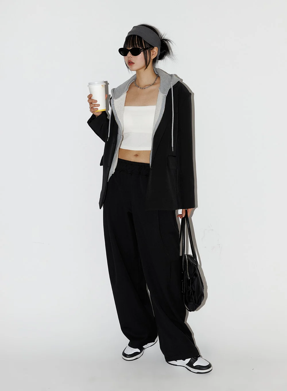 Solid Elastic Waist Trousers IF402 - Image 8