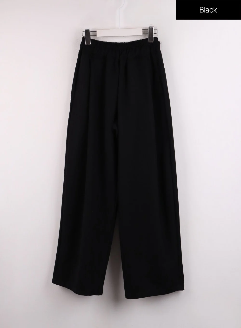 Solid Elastic Waist Trousers IF402 - Image 9