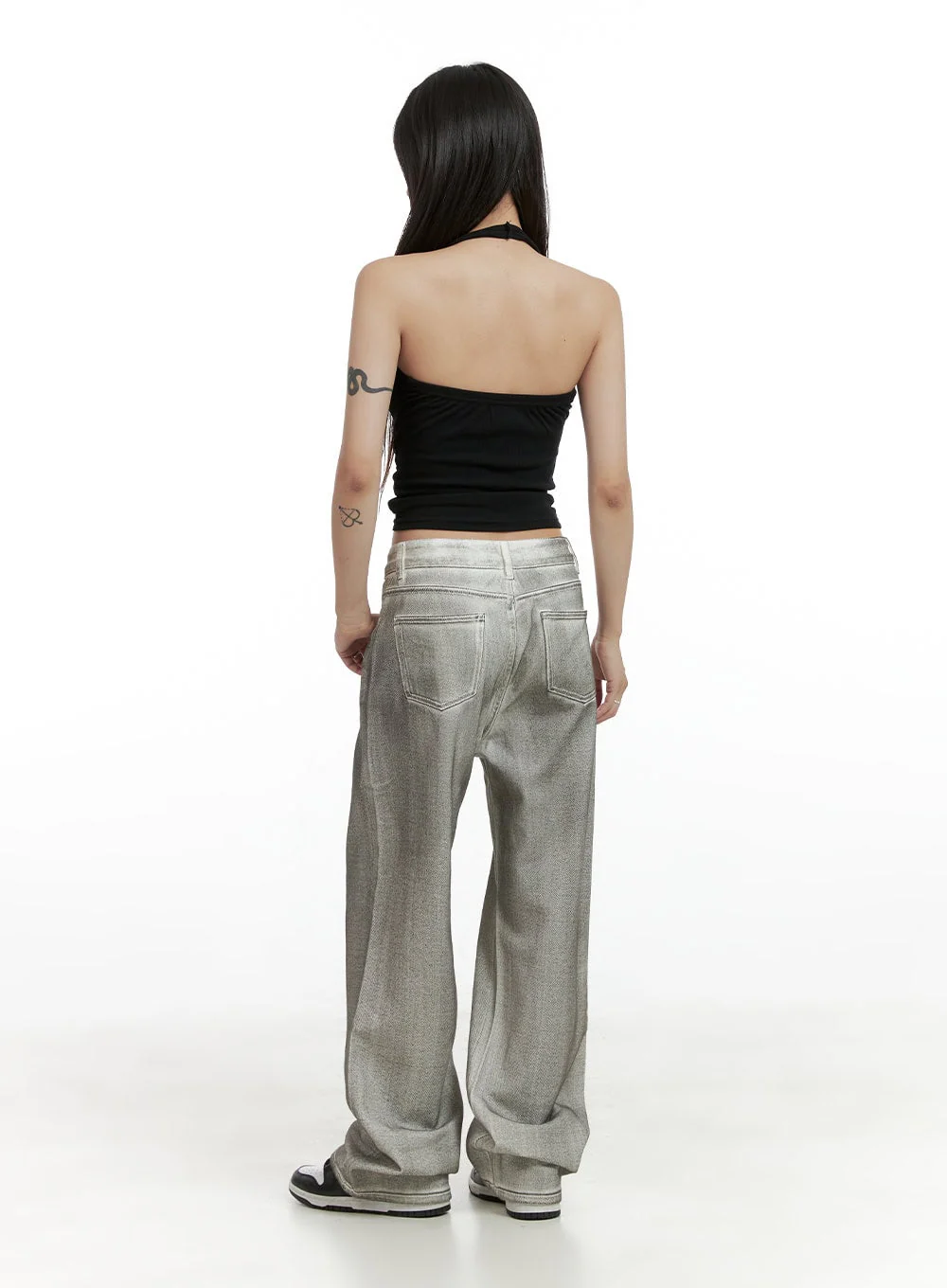 Solid Halter Neck Crop Top CL424 - Image 4