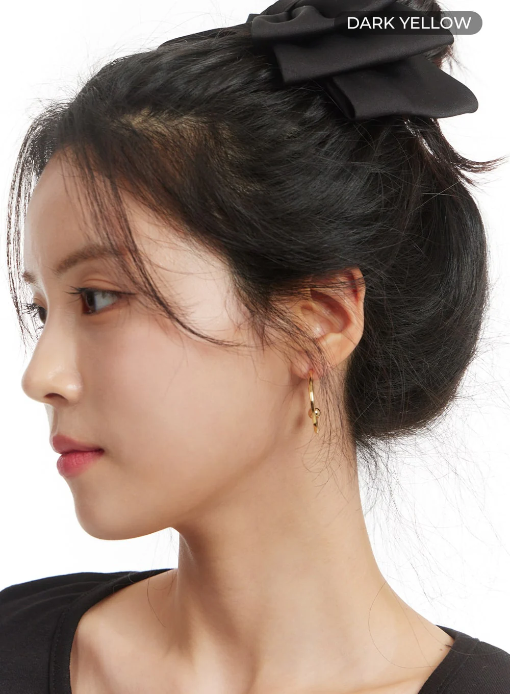 Solid Hoop Earrings OM406 - Image 3