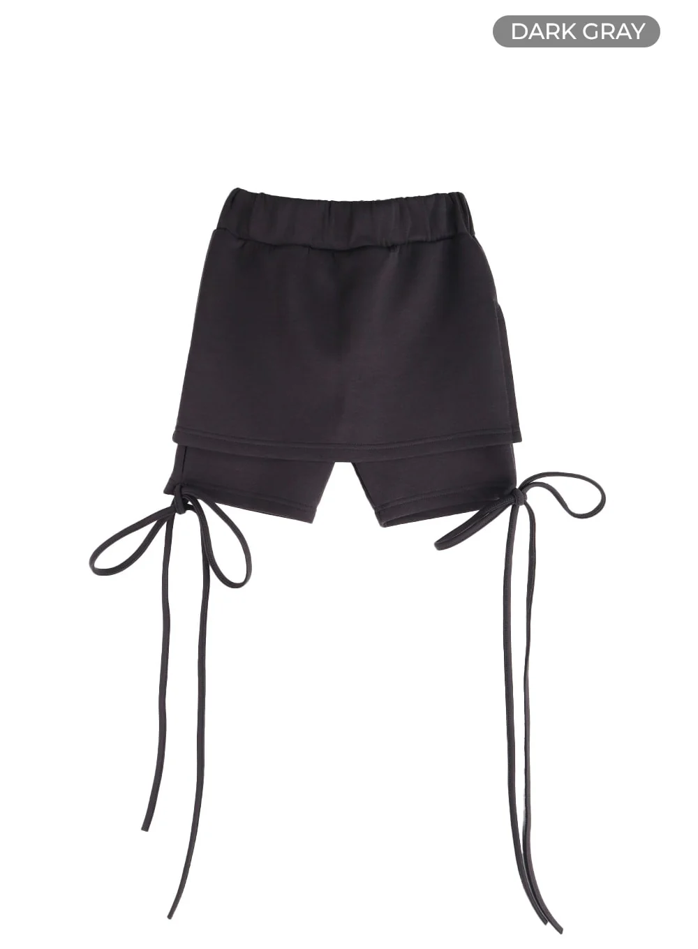 Solid Knotted Wrap Mini Skort CM412 - Image 6