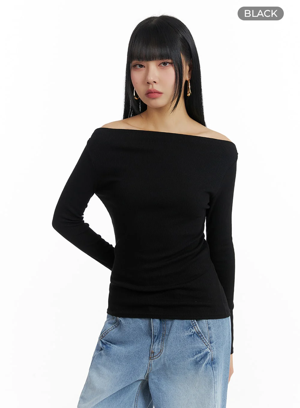 Solid Long Sleeve Top IM414 - Image 10
