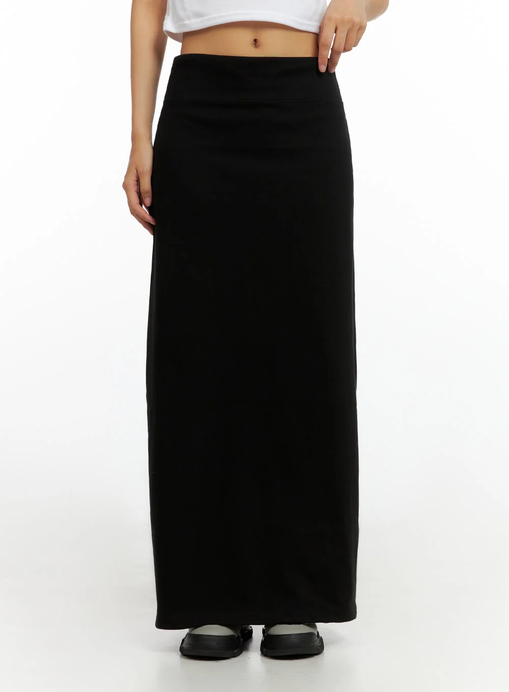 Solid Maxi Skirt IL419 - Image 2