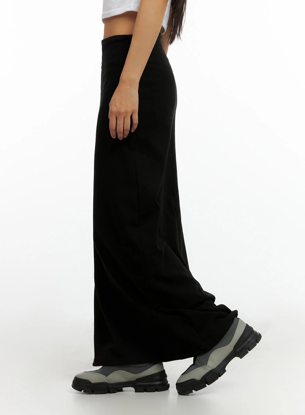 Solid Maxi Skirt IL419 - Image 3