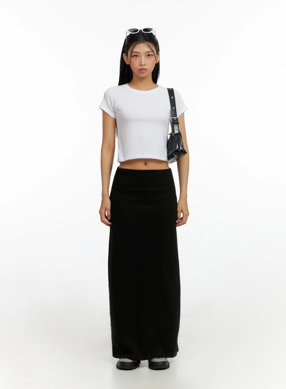 Solid Maxi Skirt IL419 - Image 4
