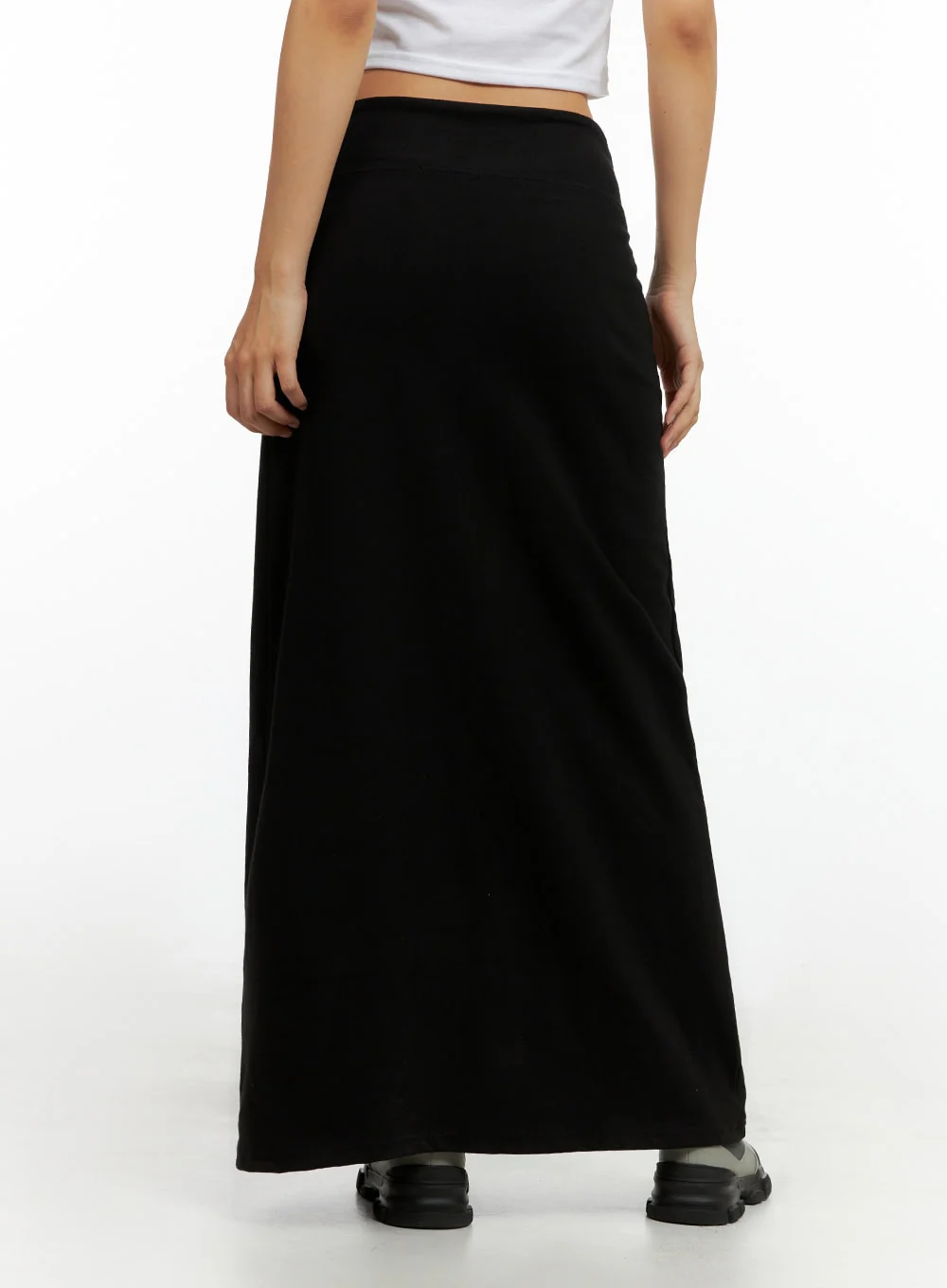 Solid Maxi Skirt IL419 - Image 5