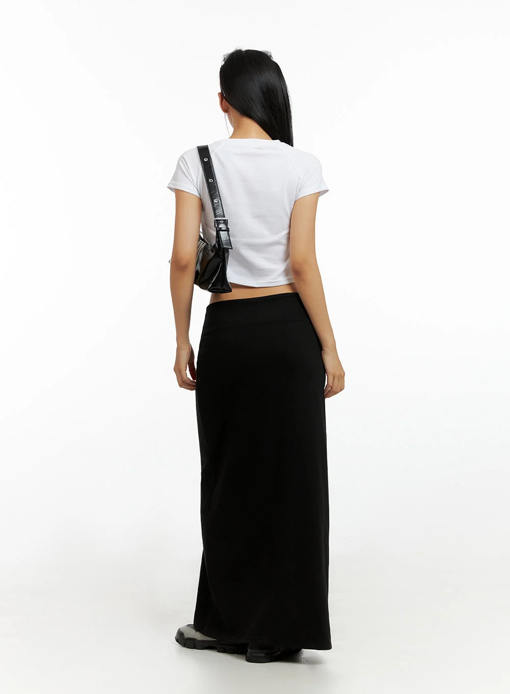 Solid Maxi Skirt IL419 - Image 7
