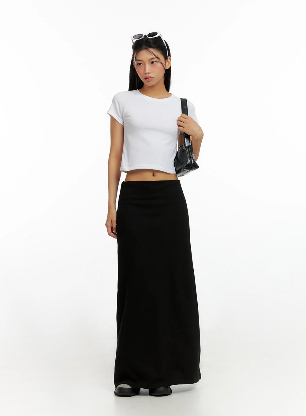 Solid Maxi Skirt IL419 - Image 8