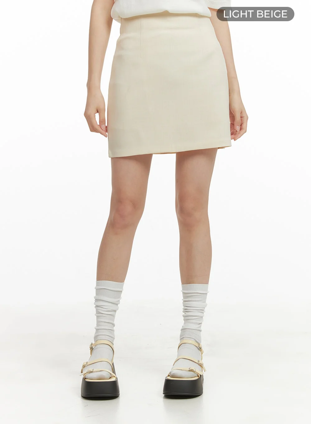 Solid Mini Skirt OY417 - Image 7