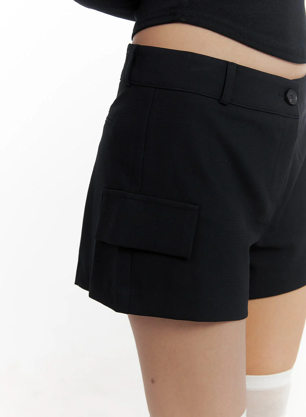 Solid Side Pocket Shorts CY403 - Image 3