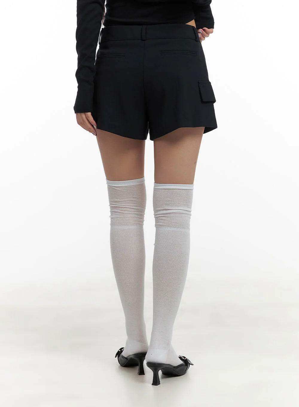 Solid Side Pocket Shorts CY403 - Image 4