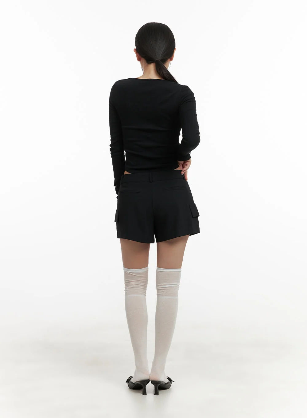 Solid Side Pocket Shorts CY403 - Image 5