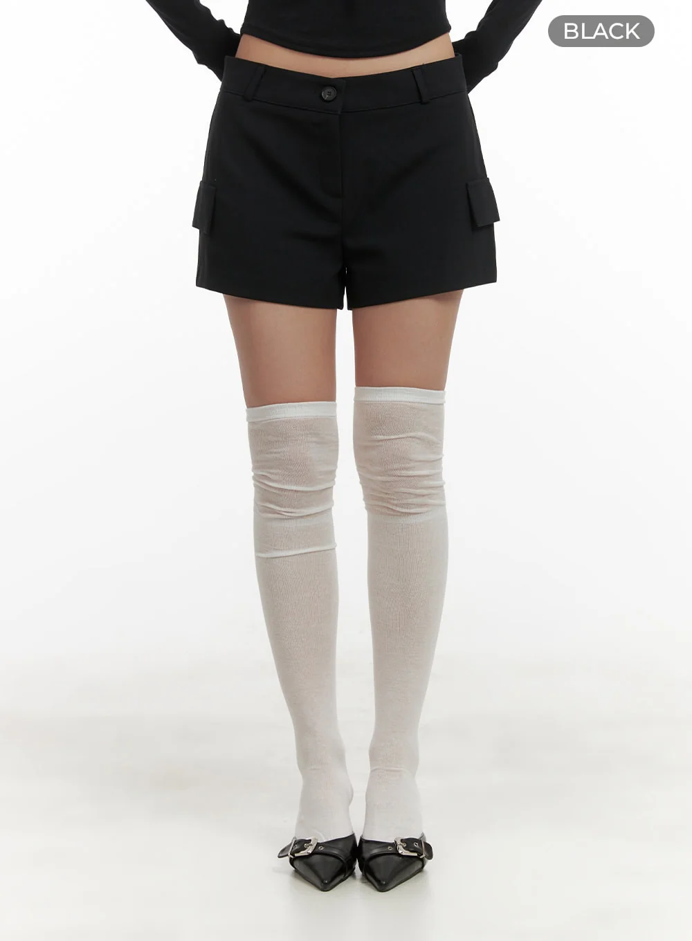 Solid Side Pocket Shorts CY403 - Image 6