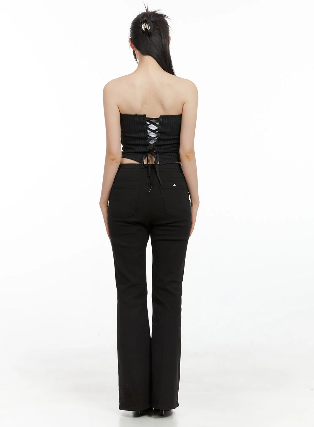 Solid Slim Bootcut Pants CG409 - Image 6