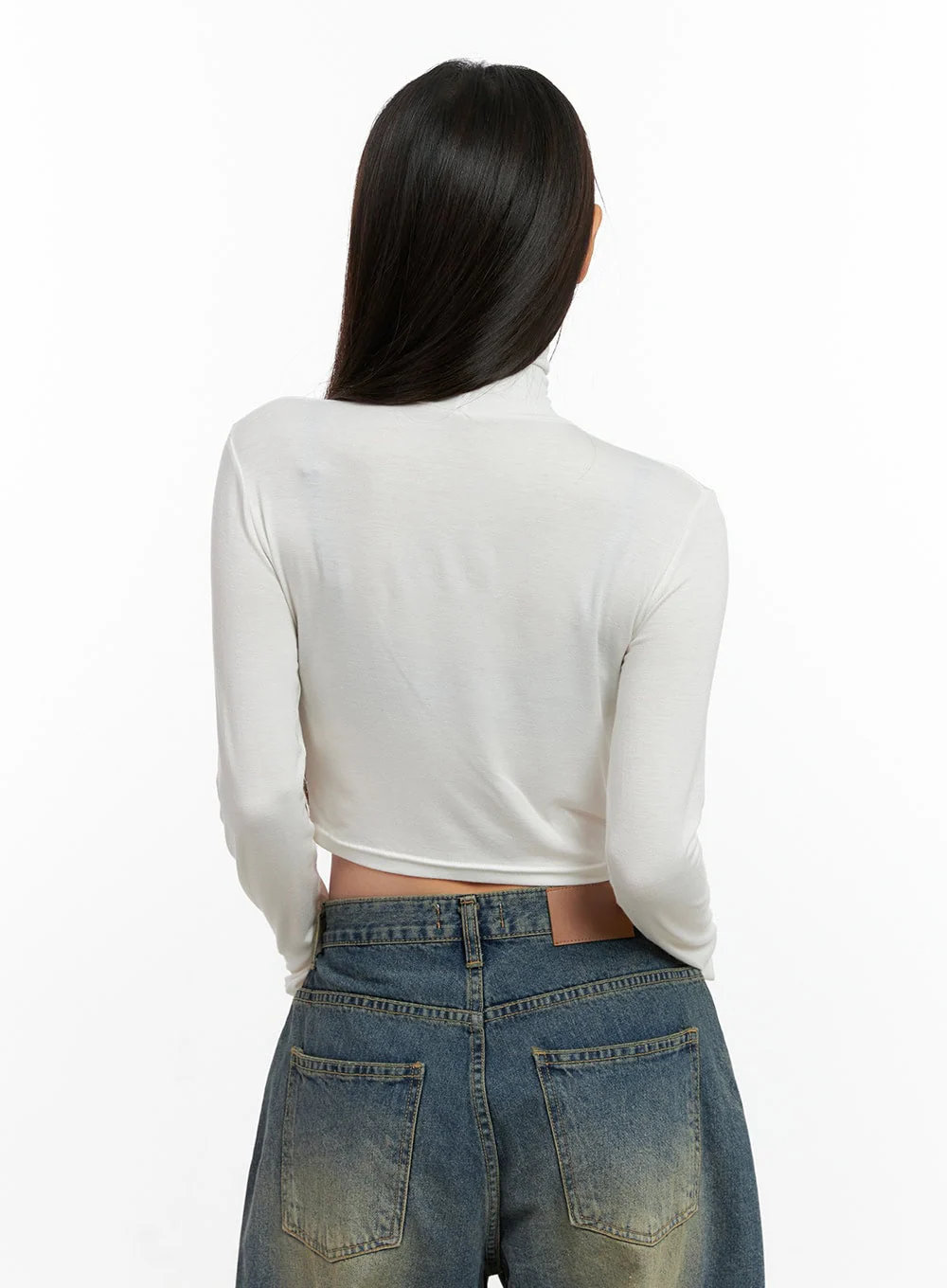 Solid Spandex Crop Top CN412 - Image 7