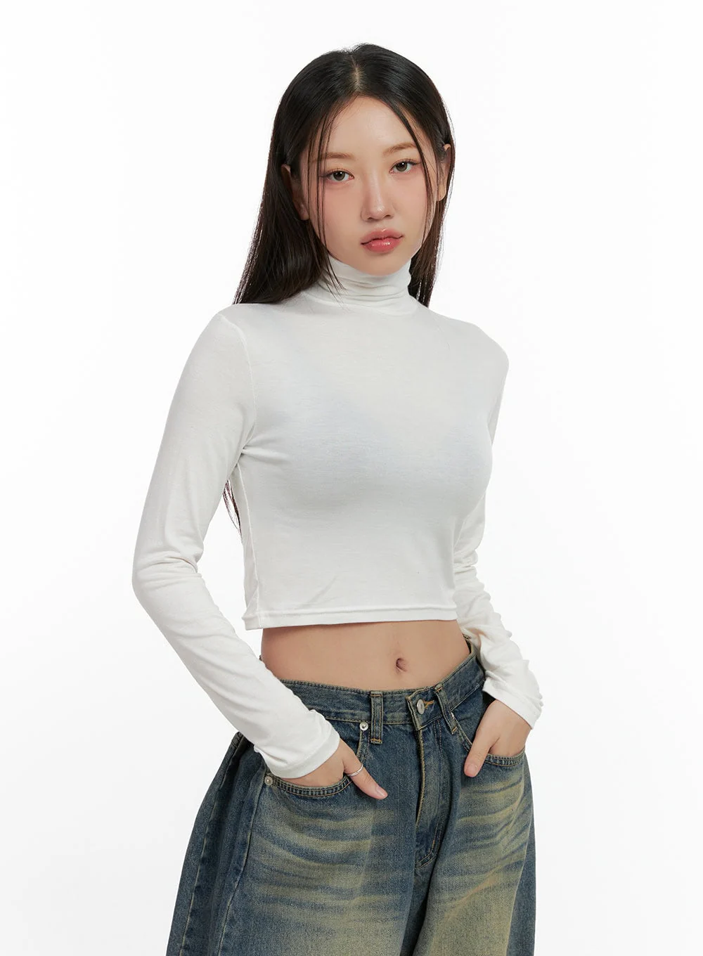 Solid Spandex Crop Top CN412 - Image 8