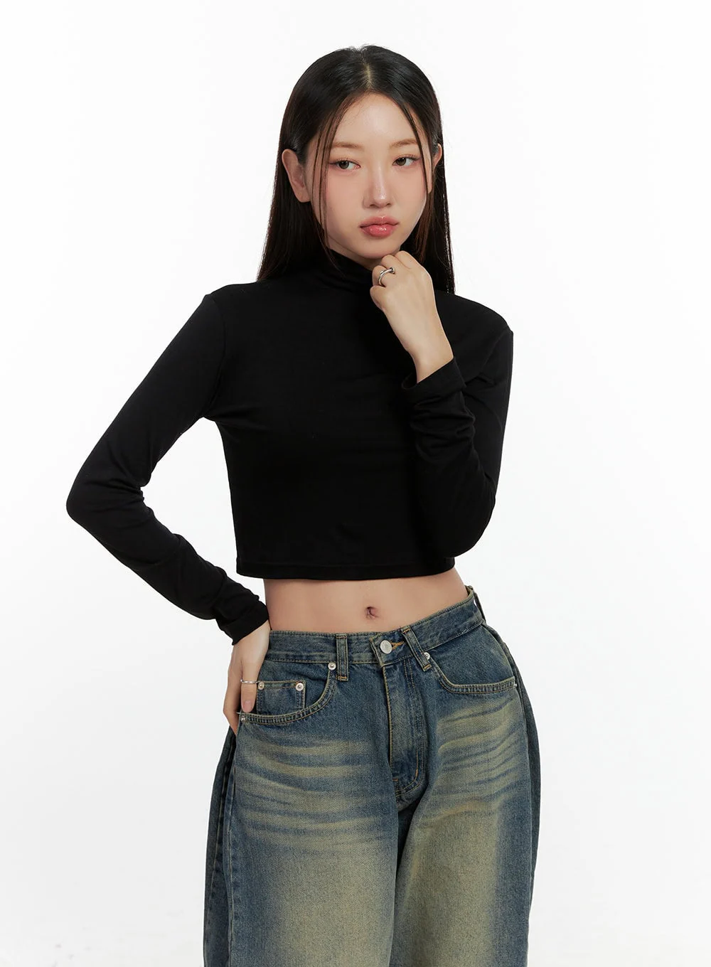 Solid Spandex Crop Top CN412 - Image 9