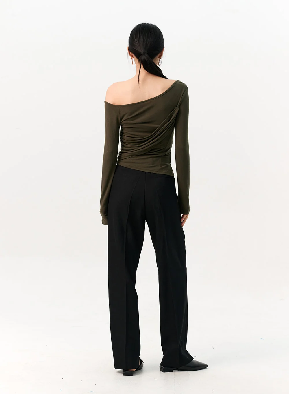 Solid Tailored Pants IO320 - Image 11