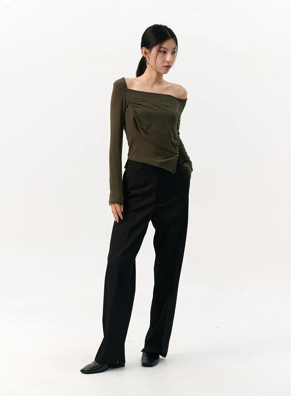 Solid Tailored Pants IO320 - Image 8