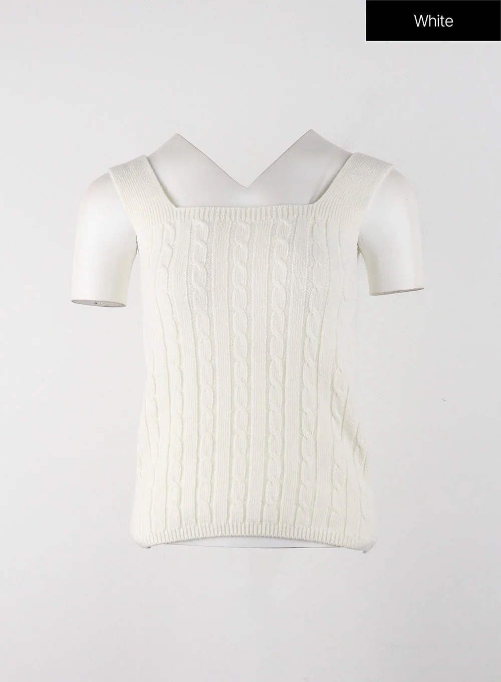 Solid Texture Knitted Tank Top OJ405 - Image 10