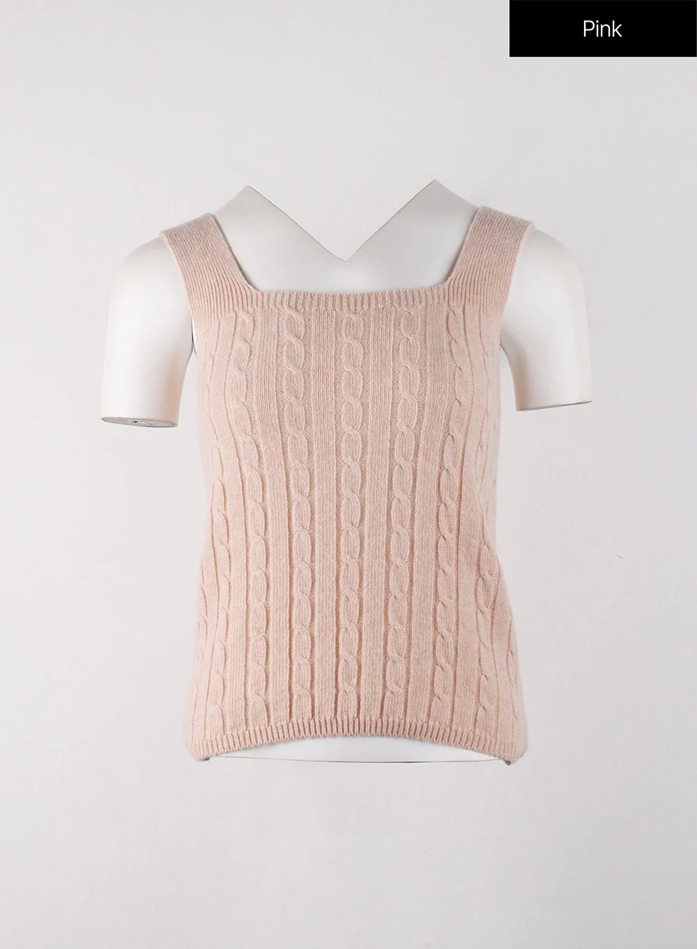 Solid Texture Knitted Tank Top OJ405 - Image 11