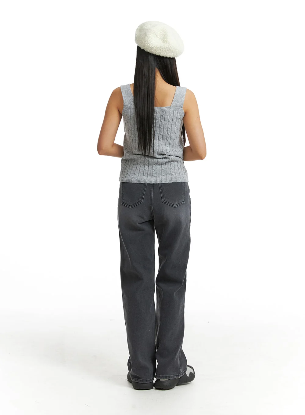 Solid Texture Knitted Tank Top OJ405 - Image 5